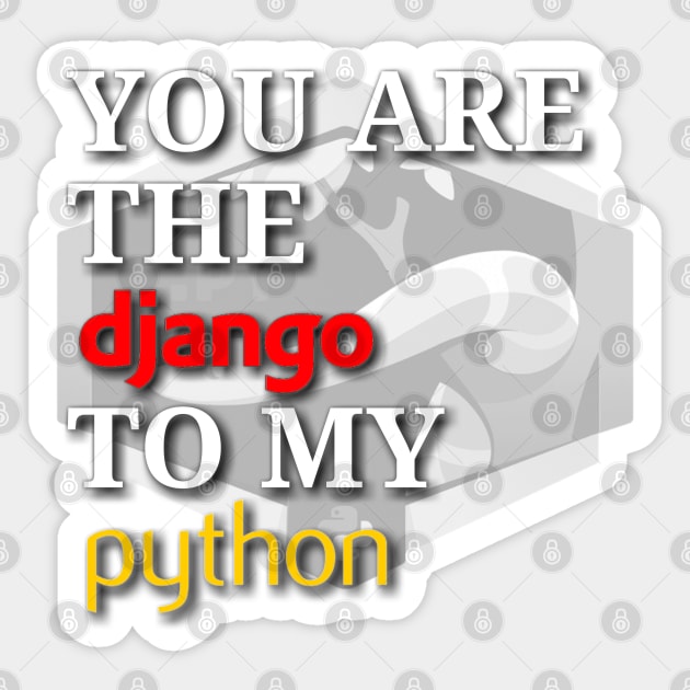 Python django funny Programming Sticker by PyGeek